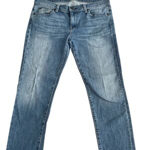 7 For All Mankind Blue Straight Jeans Classic Style
